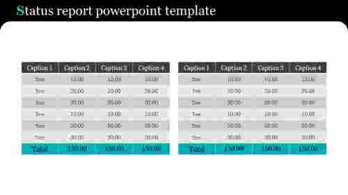 status report powerpoint template
